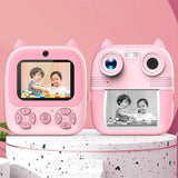 Instant Print Camera with Dual Lens - 2.8 Screen for Kids Blue - Blue