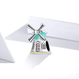 925 Sterling Silver Windmill Beads For Diy Bracelets & Necklaces