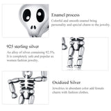 925 Sterling Silver Skull Beads For Diy Bracelets & Necklaces