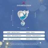 925 Sterling Silver Diy Heart Shaped Necklace Pendant