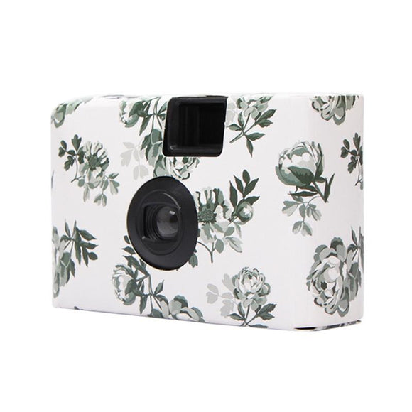 Retro Peony Disposable Mini Camera with 17 Films