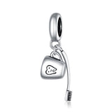 925 Sterling Silver Diy Toothbrush Cup Pendant
