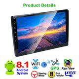 9 Inch Android 8.1 Car Radio Mp5 Player - Fm Bluetooth Gps Tf Card