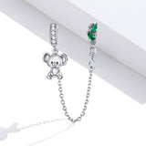 925 Sterling Silver Koala Safety Chain For Bracelets & Necklaces