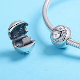 925 Sterling Silver Exquisite Star Diamond Beads For Diy Bracelets & Necklaces