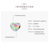 925 Sterling Silver Heart Beads For Diy Bracelets & Necklaces