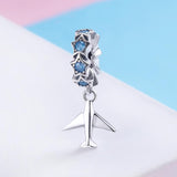 925 Sterling Silver Diy Airplane Star Pendant