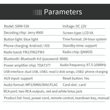 12V Car Dual Usb Charger Radio Receiver Mp3 Player Fm & Bluetooth Remote Control