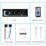 12V Car Dual Usb Charger Radio Receiver Mp3 Player Fm & Bluetooth Remote Control