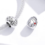 925 Sterling Silver Retro Easter Egg Diy Bracelet Beads