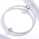 925 Sterling Silver Retro Easter Egg Diy Bracelet Beads