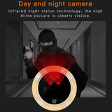 Smart Wifi Video Doorbell With Night Vision Motion Detection Video Message & Multi-Languages - 32Gb Tf Card