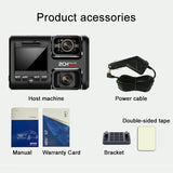 360-degree Panoramic Dual-lens Hd Driving Recorder with Wifi and Night Vision