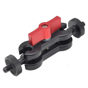 Yj Magic Arm Bracket Mount With 1 / 4 Inch Ball Head - Red