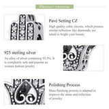 925 Sterling Silver Hand Of Fatima Beads For Diy Bracelets