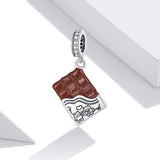 925 Sterling Silver Charming Chocolate Pendant For Bracelets & Necklaces