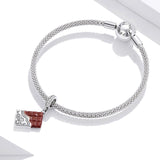 925 Sterling Silver Charming Chocolate Pendant For Bracelets & Necklaces