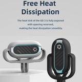 Amagisn Silicone Case for Insta360 Go 3 Camera - Horizontal - Vertical Black