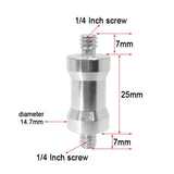 10-Pack 1 / 4 Male To Male Screw Adapters