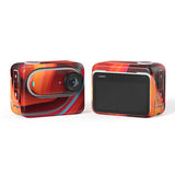 Carbon Fiber Style Body Sticker for Insta360 Go 3 Action Camera - Zebra