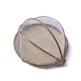 Round Bamboo Woven Dustpan Basket - Household Storage - 42cm