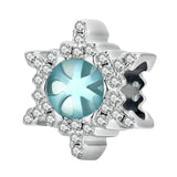 925 Sterling Silver Diy Winter Snowflake Bracelet Bead