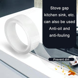 3-piece Window Frame Gap Tape - 3cm x 10m - Plastic Steel