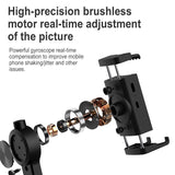 Foldable 3-in-1 Gimbal Stabilizer with Bluetooth Remote and Selfie Stick for Smartphones