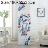 180x55x35cm Rabbit Fabric Dust Cover for Vertical Cabinet Air Conditioners