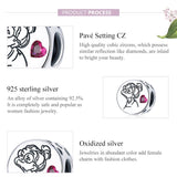 925 Sterling Silver Floral Beaded Diy Jewelry Set