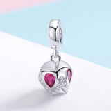 925 Sterling Silver Tulip Pendant For Diy Bracelets & Necklaces