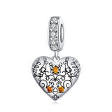 925 Sterling Silver Pine Cone Squirrel Pendant Diy Bracelet / Necklace