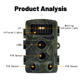 2 Lcd Infrared Night Vision Trail Camera For Wildlife Hunting