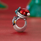 925 Sterling Silver Christmas Snowman Bracelet Beads