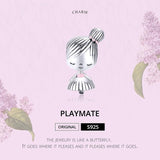 925 Sterling Silver Beaded Bracelet For Girls Diy Accessory