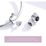 925 Sterling Silver Beaded Bracelet For Girls Diy Accessory