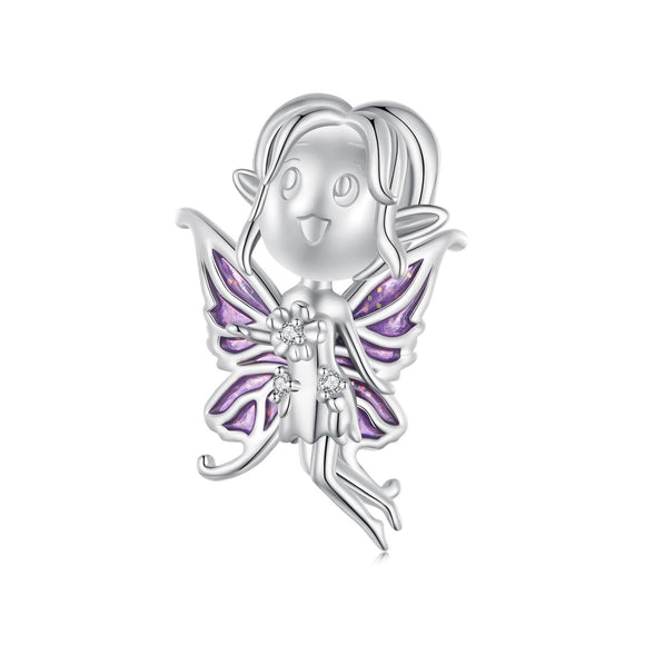 925 Sterling Silver Butterfly Pendant For Diy Bracelets Scc2544