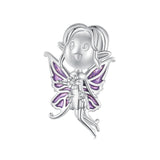 925 Sterling Silver Butterfly Pendant For Diy Bracelets Scc2544