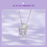 925 Sterling Silver Butterfly Pendant For Diy Bracelets Scc2544
