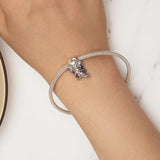 925 Sterling Silver Butterfly Pendant For Diy Bracelets Scc2544