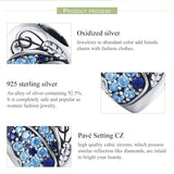 925 Sterling Silver Butterfly Flower Beads For Diy Bracelets & Necklaces