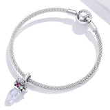 925 Sterling Silver Ornate Crown Pendant For Diy Bracelets & Necklaces