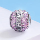 925 Sterling Silver Love Beads Pendant For Diy Bracelets & Necklaces