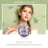 925 Sterling Silver Love Beads Pendant For Diy Bracelets & Necklaces