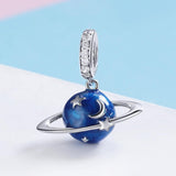 925 Sterling Silver Diy Planet Charm For Bracelets