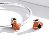 925 Sterling Silver Small Cotton Boots Beads For Diy Bracelets & Necklaces