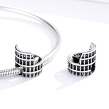 925 Sterling Silver Colosseum Beads For Diy Bracelets & Necklaces