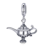 925 Sterling Silver Beaded Magic Lamp Bracelet Charm