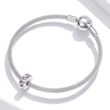 925 Sterling Silver Sparkling Love Beads For Diy Bracelets & Necklaces