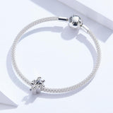 925 Sterling Silver Relief Number Series 0 9 Beads For Diy Bracelets And Necklaces Style - 4